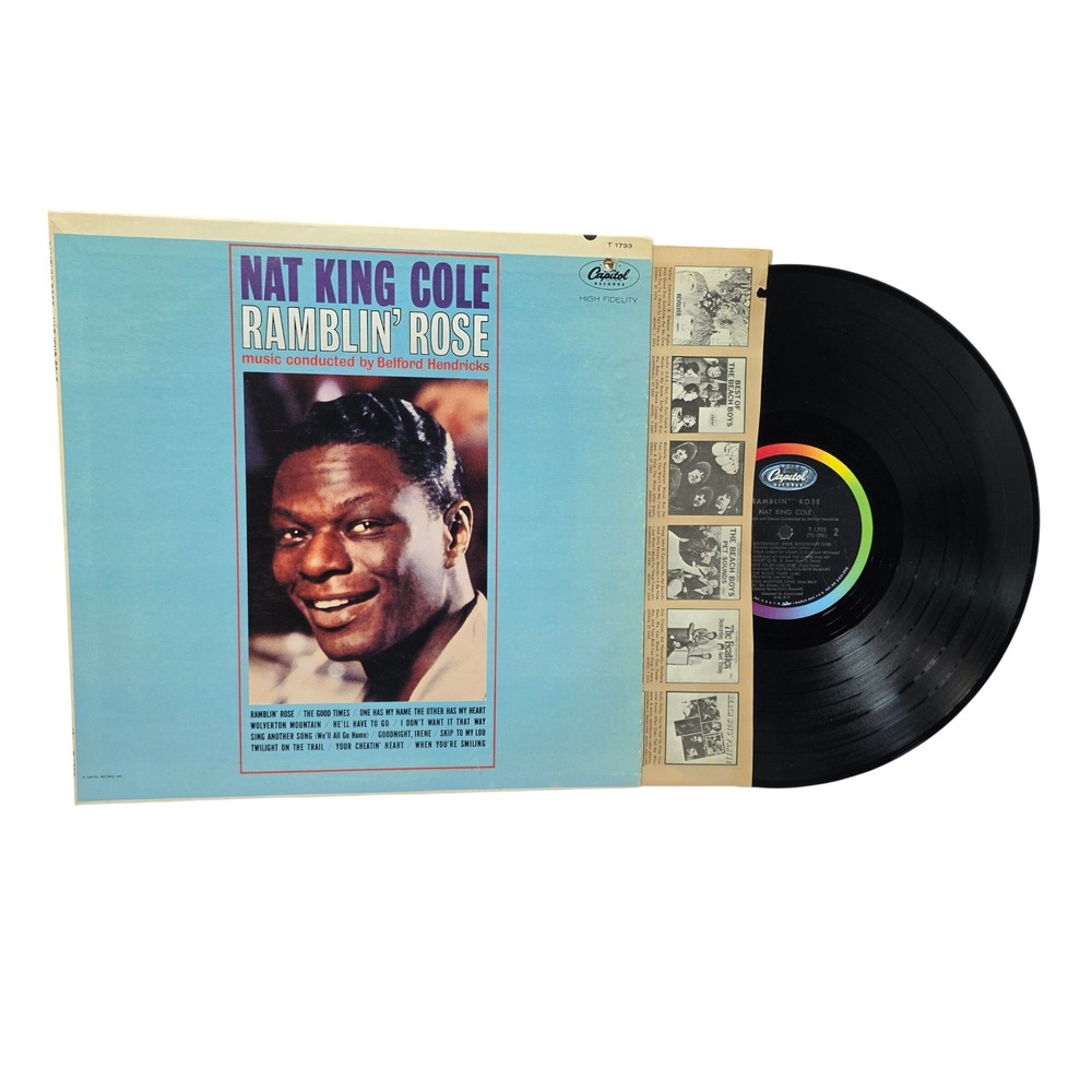 Nat King Cole Ramblin Rose Vinyl LP Album Capitol Records T 1793 Mono 1962*